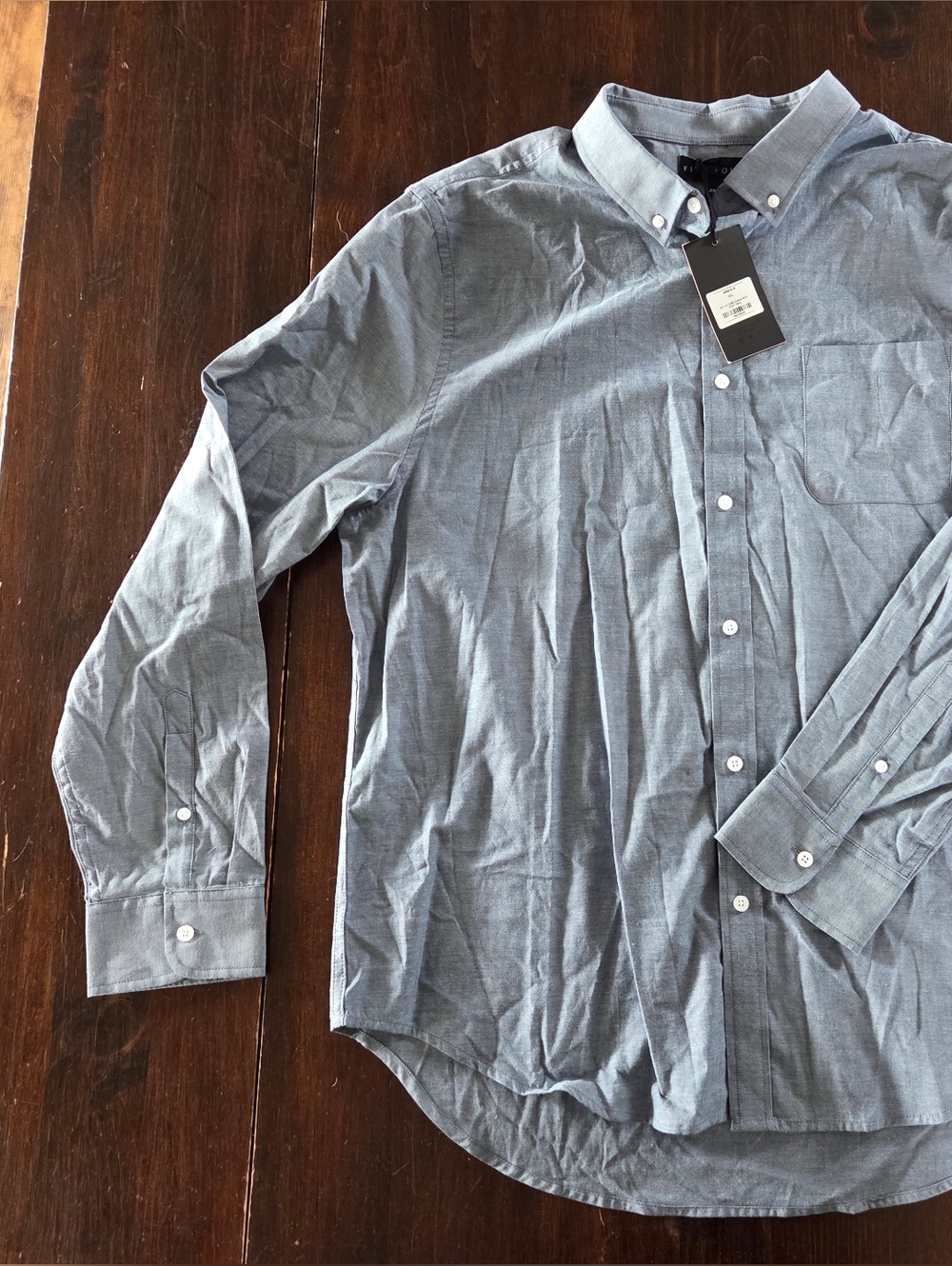 NWT Men's Light Blue Button-Down Shirt 2XL Five Four